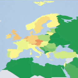 La France est moins touchée que le Luxembourg ou l'Angleterre par cette vague de spams portant Locky. (cliquer sur l'image pour l'agrandir)