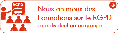 Nous animons des Formations sur le RGPD en individuel ou en groupe