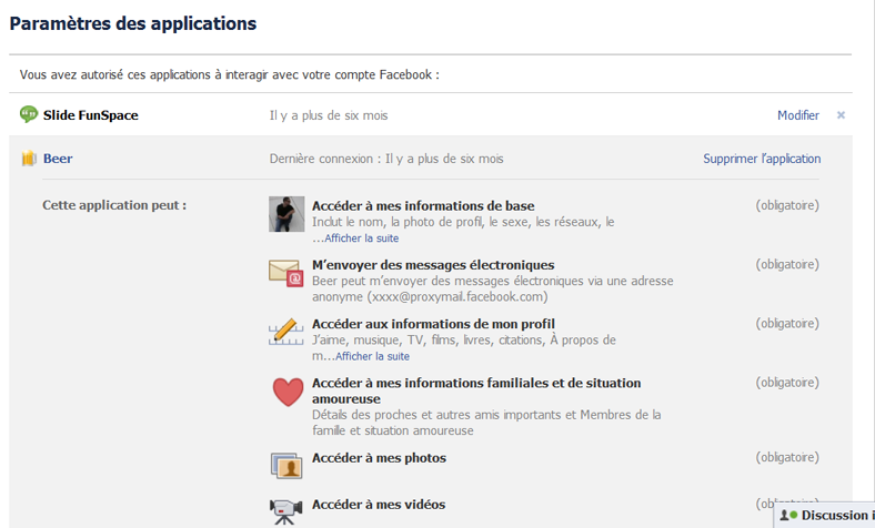 Supprimer les applications malveillantes sur Facebook